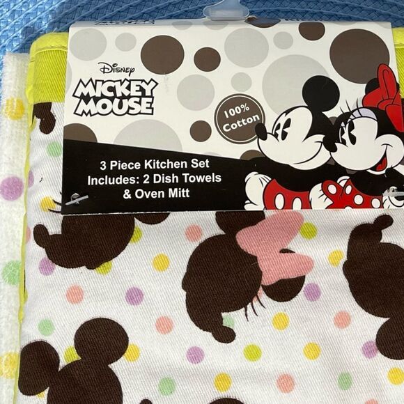 Disney Mickey and Minnie Mouse Easter Kitchen Set of 3 NWT - Picture 3 of 6